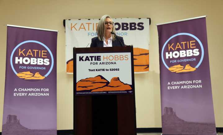 Hobbs hosts first reelection rally for ‘toughest race in the country’