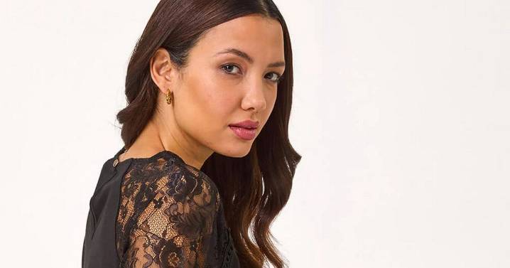 'Elegant' and lacy black Roman tunic top that 'fits well' is reduced to £25