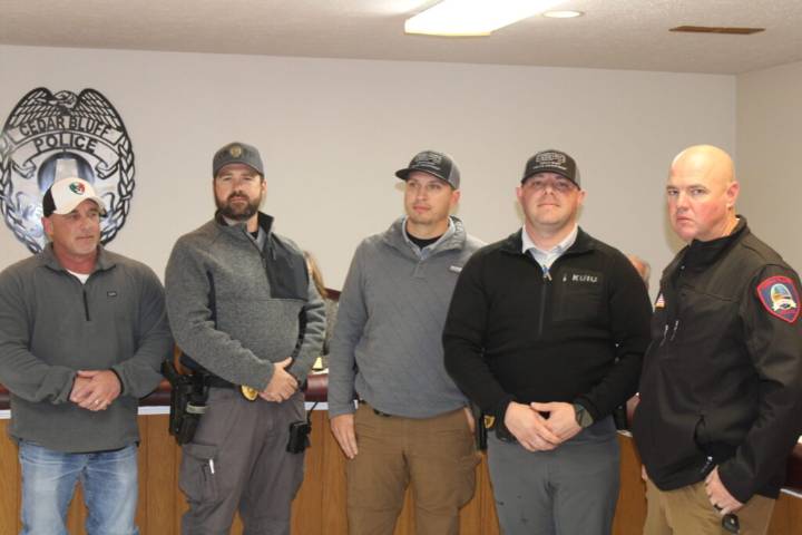 Cedar Bluff Police Department Now Full Staff