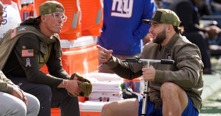 Injured Giants running back Cam Skattebo defends his WWE 'Monday Night Raw' appearance