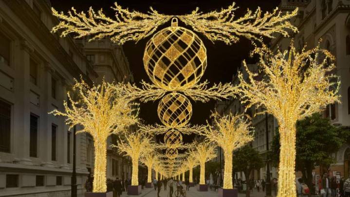 Así será el alumbrado navideño de Sevilla en la Avenida de la Constitución