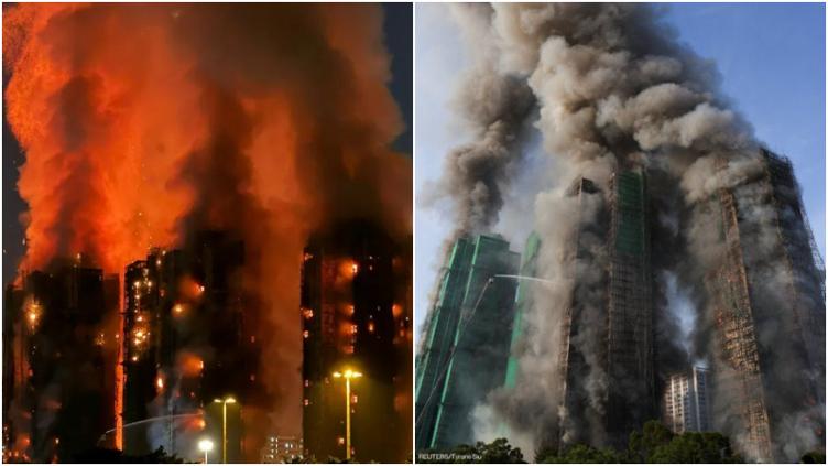 Gran incendio en Hong Kong: arrestaron a 3 ejecutivos de constructora🎦