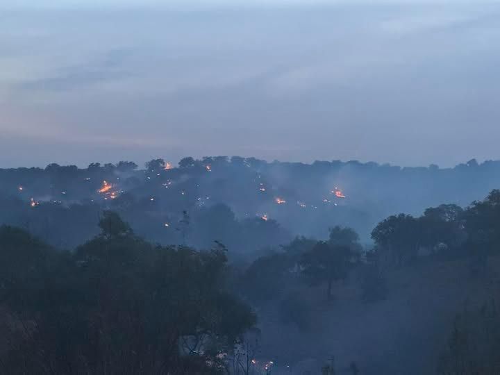 Declarado un incendio forestal en el paraje La Dehesa, en Santa Bárbara de Casa