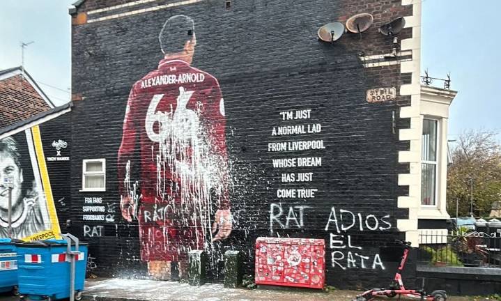 Liverpool FC: Trent Alexander-Arnold mural vandalised ahead of Anfield homecoming