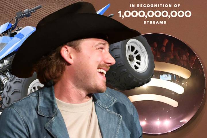 Watch Morgan Wallen Take Apart Spotify Awards + Use Them as ATV Hubcaps