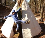 Unusual Thanksgiving tradition trades turkey and couch time for muskrat and a tipi