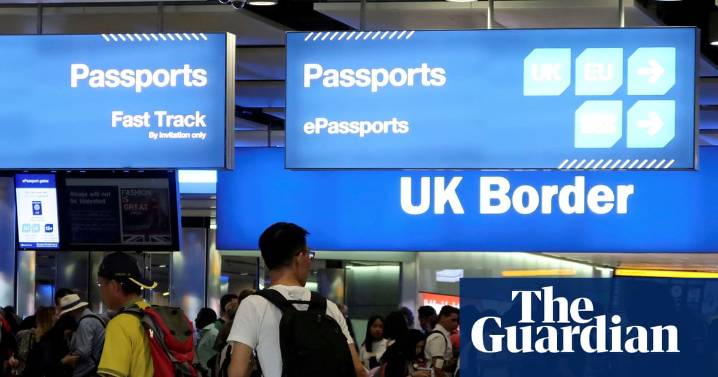 Net migration to UK drops 69% year on year, ONS figures show