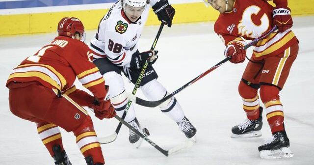 Connor Bedard lifts Blackhawks past Flames with four
