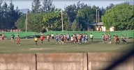VIDEO Feroz pelea entre dos equipos de la Liga Rural de Cerrillos