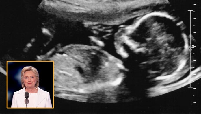 Nation's Unborn Collectively Recoil As Hillary Clinton Accepts Nomination