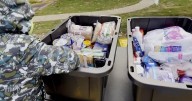 Man's front yard food pantry goes viral as donations pour in