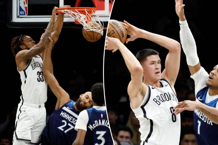 Nets' stronger showing not enough vs. Timberwolves as skid hits seven