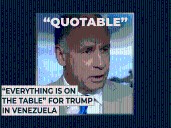 “Everything is on the table” for Trump in Venezuela