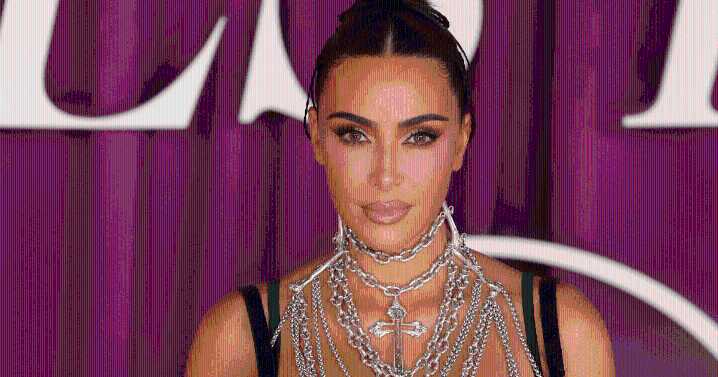 Kim Kardashian Pairs Cutout Dress With 40 Carats of Diamonds