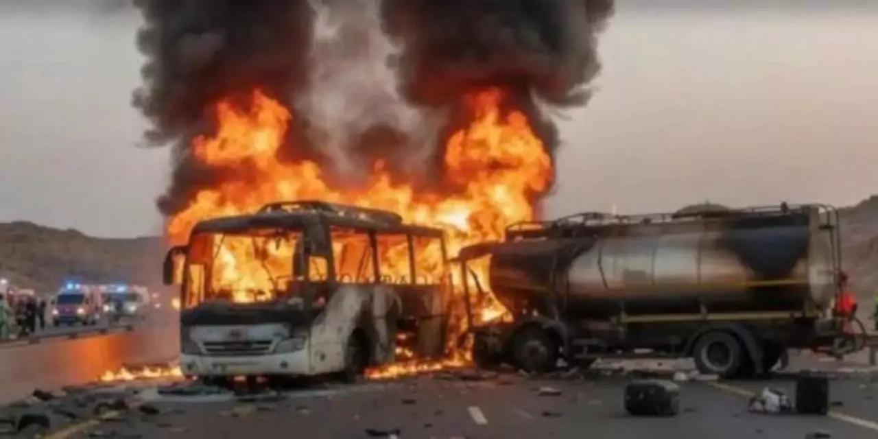VIDEO | Tragedia en Medina: Mueren 45 peregrinos tras choque entre autobús y pipa de gasolina