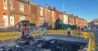 Pictures show sinkhole with main road to be closed for over week