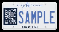 Michigan unveils new license plate honoring women veterans