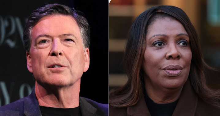 Lawyers for Comey, Letitia James to argue in court that their cases should be dismissed