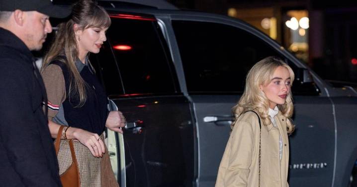 Taylor Swift & Sabrina Carpenter Serve Chic Fall Looks for NYC Date