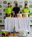 Cayeron las «Narco sandías» un sujeto las llevaba rumbo a Bogotá en transporte público