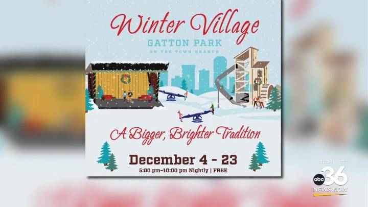 Visit the Winter Village at Gatton Park for the holidays!