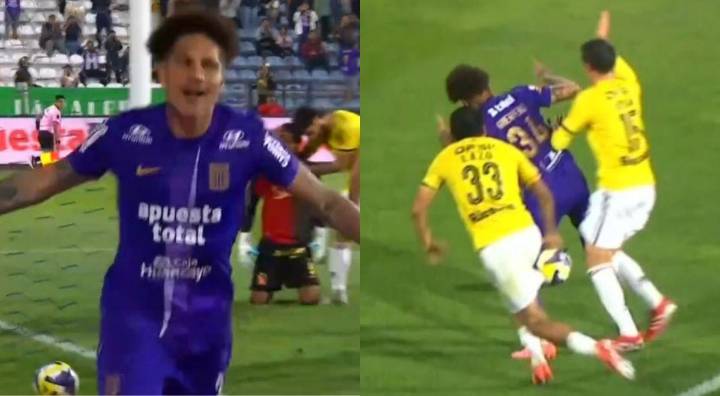 El polémico penal que cobró el árbitro a favor de Alianza Lima y Paolo Guerrero anotó el 1