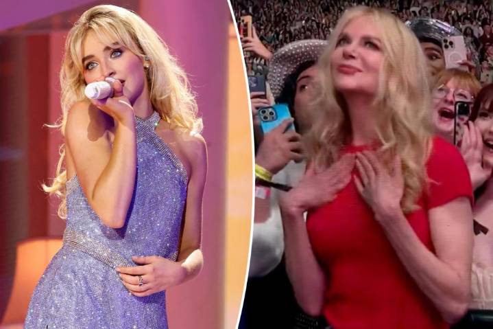 Nicole Kidman arrested by Sabrina Carpenter for 'being too hot' during Nashville concert