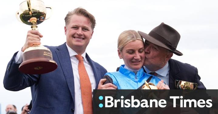 Melbourne Cup 2025: Tony and Calvin McEvoy share glory as father-son trainers of Cup winner Half Yours