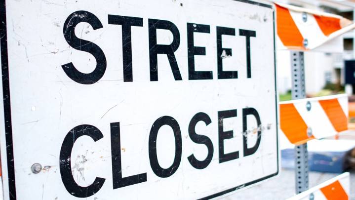 Portion of 45th Street North closing in Maize