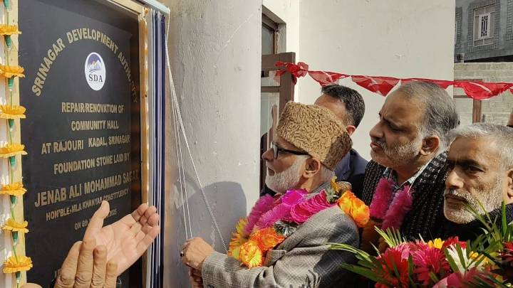 MLA Khanyar Lays Foundation for Rs 65 Lakh Major Renovation Work at SDA Community Centre Sultan Ul Arifeen (RA)