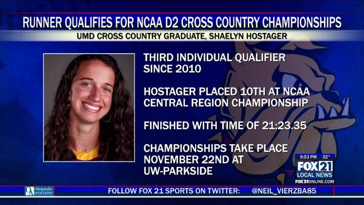 UMD Graduate Runner Shaelyn Hostager Qualifies for NCAA Cross Country Championships