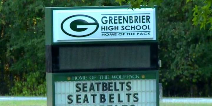 Greenbrier High student in trouble over threat, principal says