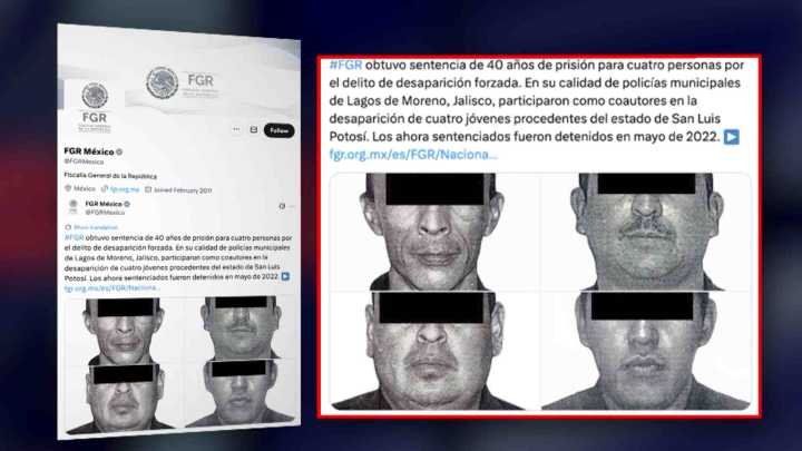 40 Años de Prisión para Policías Municipales Involucrados en Desaparición Forzada