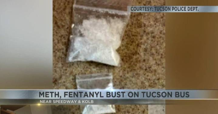 Tucson Police arrest two people with meth and fentanyl on city bus