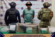 Policía Estatal de Colima y fuerzas federales detienen en Manzanillo a sujeto con droga y arma de fuego