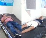 Impactante accidente en Pueblo Nuevo: Motorizados se estrellan contra objeto fijo y desatan el caos.