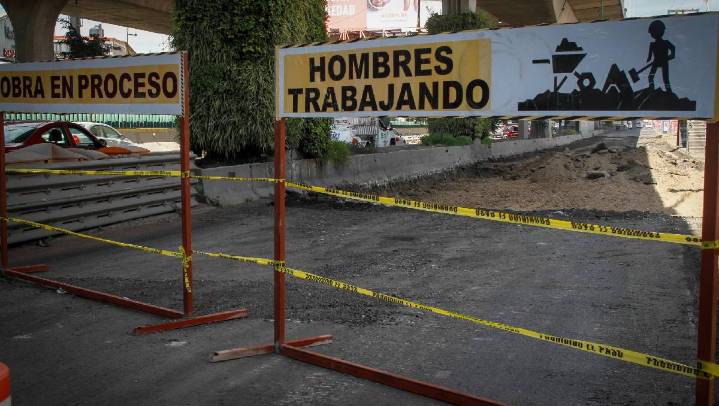Inicio de trabajos de rehabilitación provoca caos vial