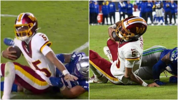 ¿Se perderá la temporada? Momento en que Jayden Daniels se lesionó 🎦