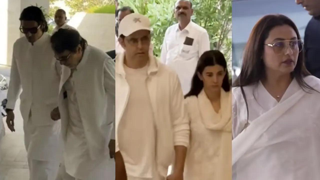 Zayed Khan holds father close at late mother Zarine Khan’s prayer meet; Bollywood stars join mourning