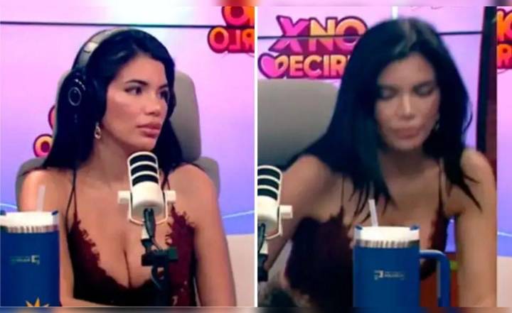 Samantha Batallanos abandona el podcast de Israel Dreyfus ante la presencia de 'Moca': ''Solo están conversando con ella''