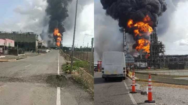 Reportan gran explosión en planta petrolera en Anzoátegui