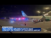 United flight out of Chicago's O'Hare clips plane at LaGuardia Airport