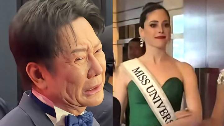 Nawat Itsaragrisil llora al disculparse en evento de Miss Universo 2025 pero no menciona a Fátima Bosch