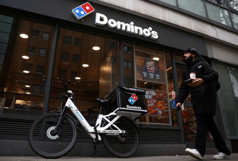 UK's Domino's Pizza logs like-for-like sales growth in tough market