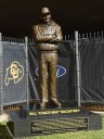 Statue of legendary CU Buffs head coach Bill McCartney unveiled