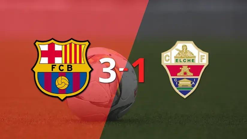 LaLiga EA Sports: Barcelona fue más y venció por 3 a 1 a Elche