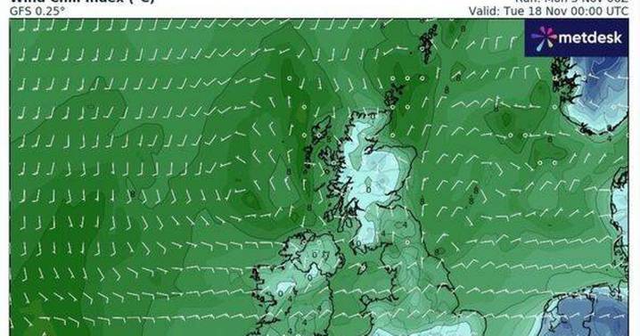 UK weather maps turn icy blue as big -1C freeze to hit 8 counties in days