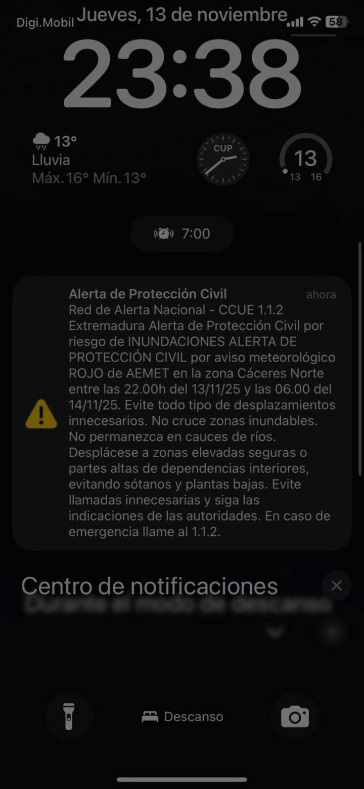 Activado el plan de emergencia por inundaciones en el norte de Extremadura