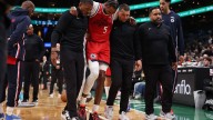 Clippers' Derrick Jones Jr. helped off with apparent knee injury