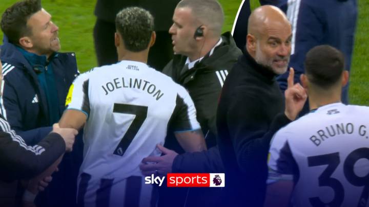 Newcastle 2-1 Manchester City: Pep Guardiola, Eddie Howe and others involved as tempers flare!